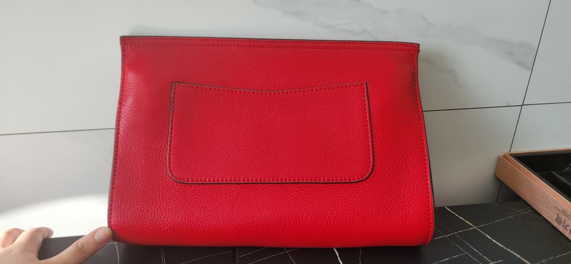 구찌 뱀부 클랩 클러치 레드 상품이미지3