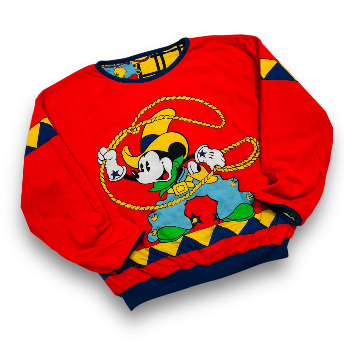 디즈니 90s 미키 마우스 리버시블 웨스턴 맨투맨 상품이미지3