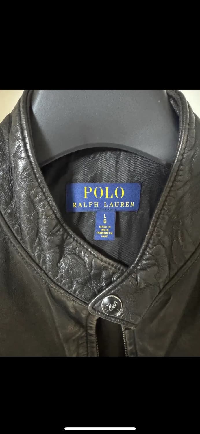 L(XL) 폴로 카페레이서 양가죽 자켓 램스킨 상품이미지3