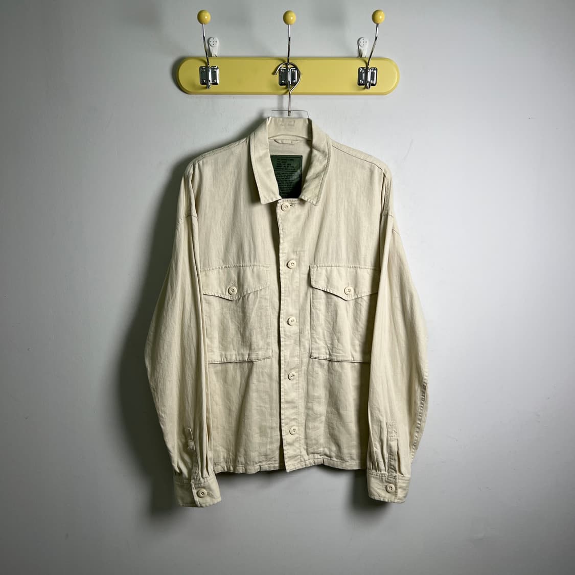 BACK NUMBER 백 넘버 린넨 퍼티그 자켓 L 상품이미지1