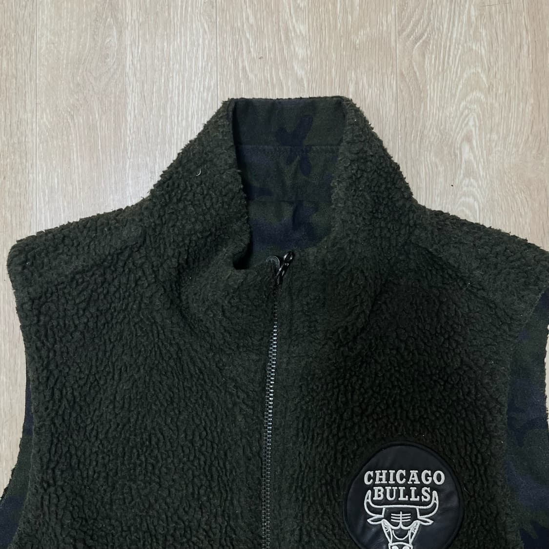 NBA 시카고불스 리버시블 카모 베스트 조끼 XL/105 상품이미지2