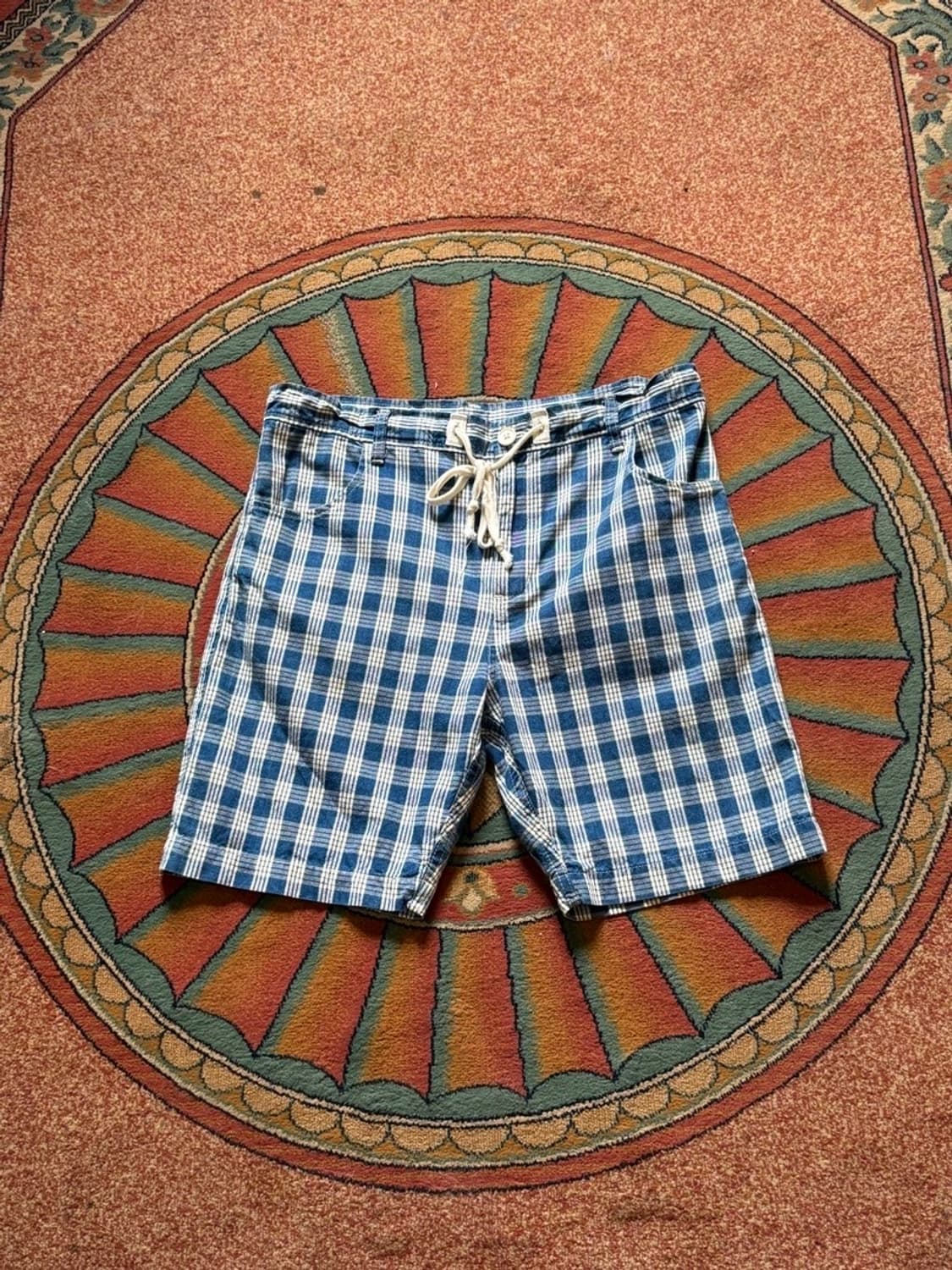 Porter Classic 팔라카 팔라카 체크 패턴 쇼트 팬츠 상품이미지2