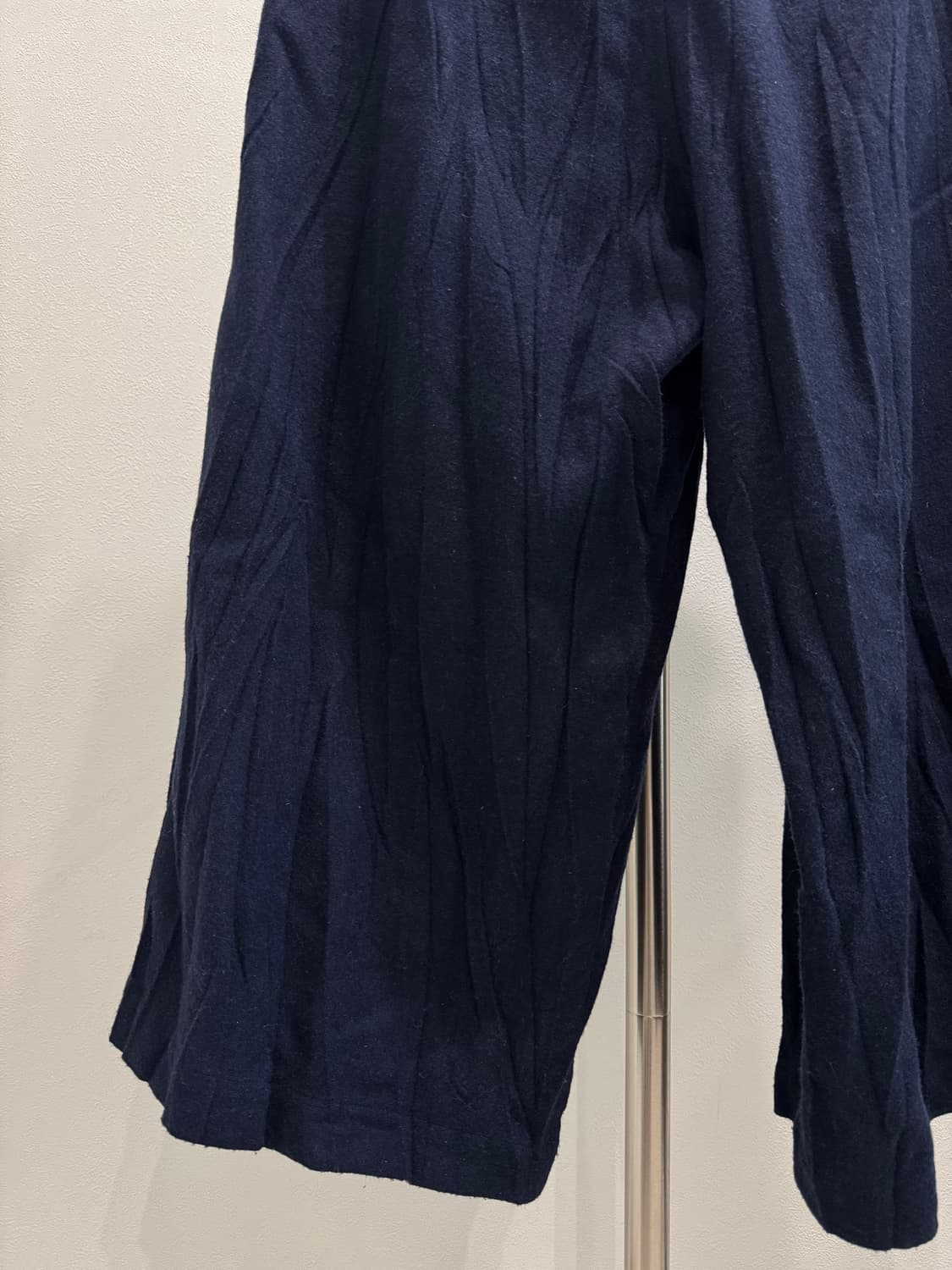 요지야마모토 18aw 보일드 크링클 울 와이드 서스펜더 트라우저 상품이미지5