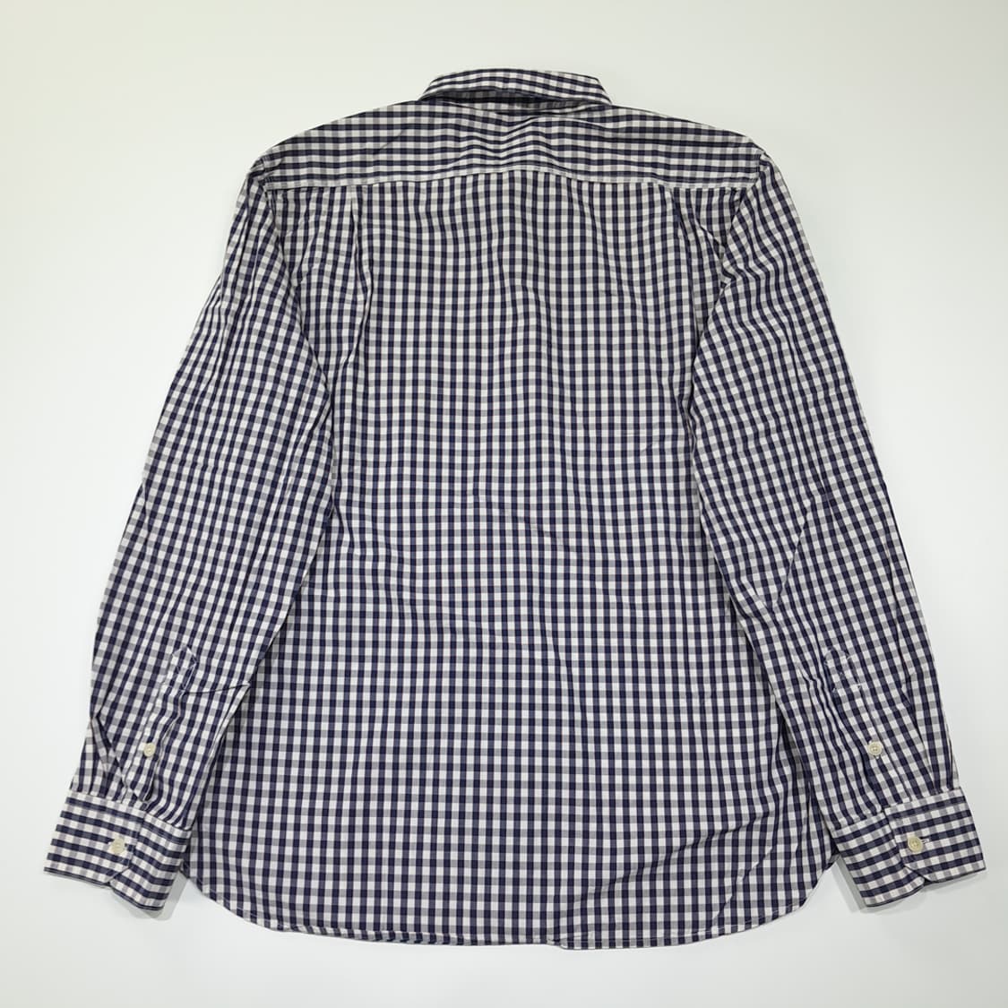 CL573 L 바버 클래식 깅엄체크 네이비 셔츠 남방 상품이미지6