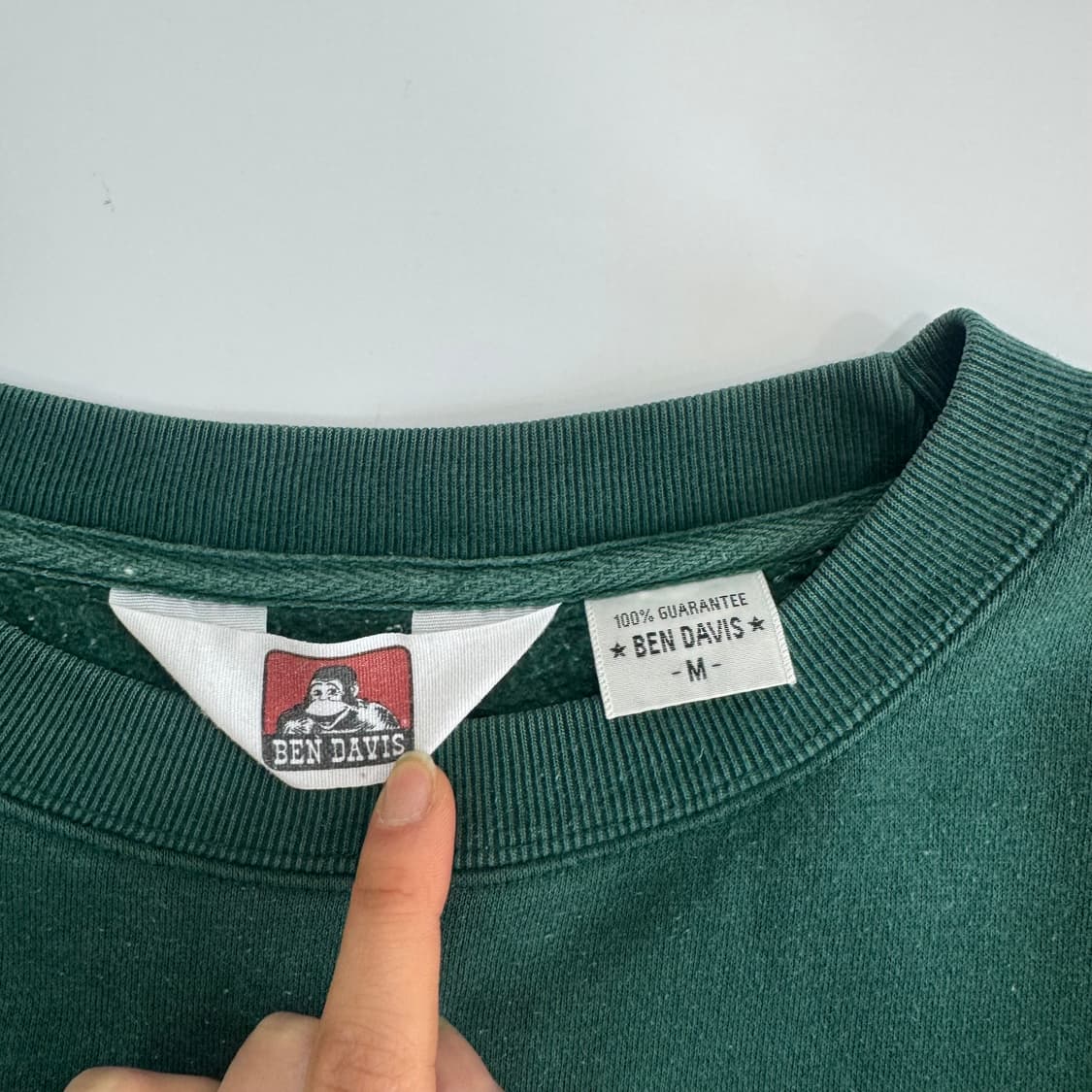 Ben Davis 벤데이비스 스몰로고 그린 맨투맨 상품이미지6