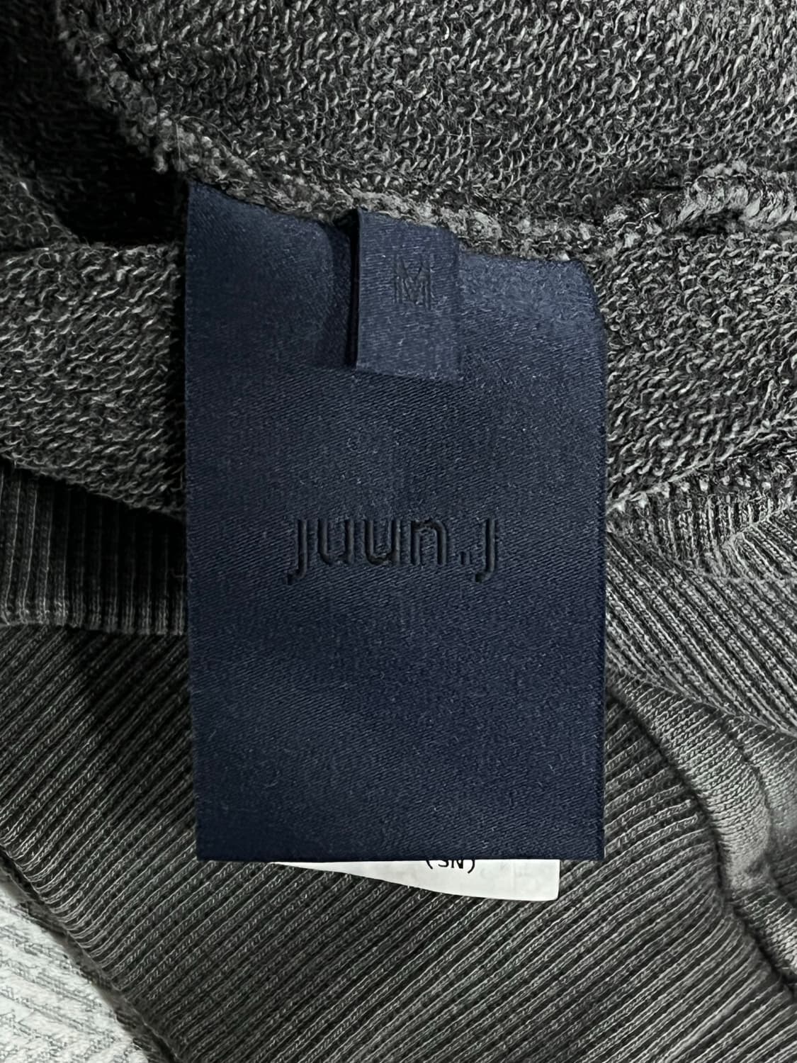 준지 juunj 가먼트다잉 그레이 워싱 후드집업 M 상품이미지8