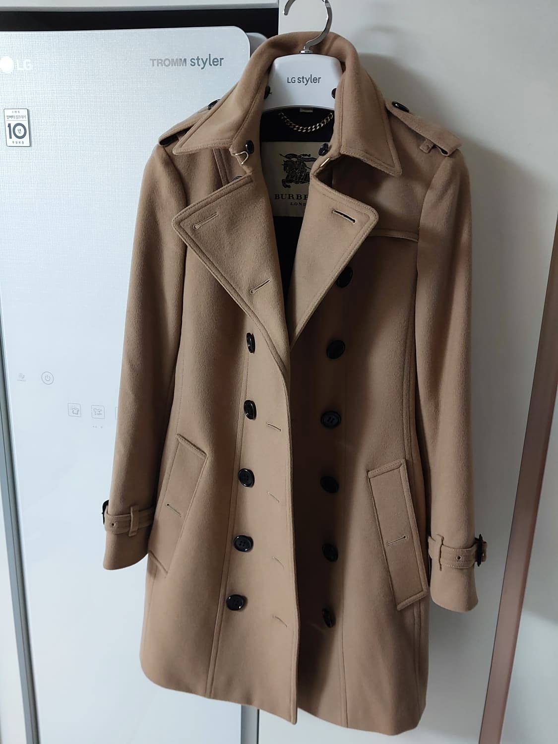 버버리 BURBERRY - 울 캐시미어 카멜 코트  상품이미지5