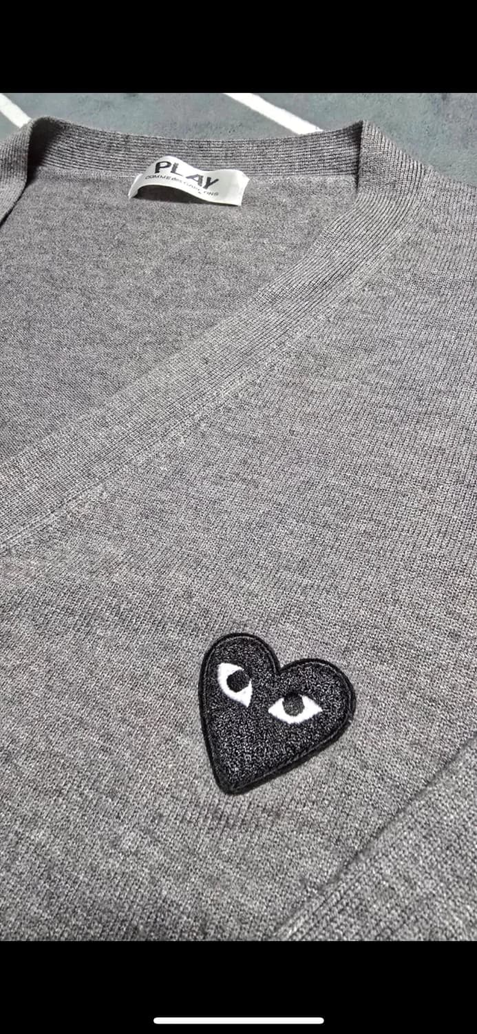 꼼데가르송 PLAY 가디건 회색90~95 상품이미지2