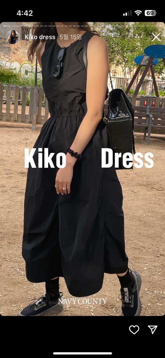 네이비카운티 키코드레스 블랙  상품이미지1