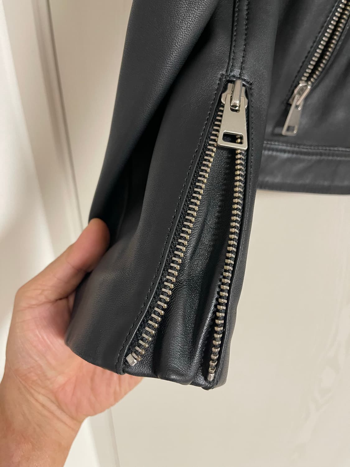 더 쿠플스(The Kooples) 램스킨 양가죽 싱글 자켓 97 상품이미지2