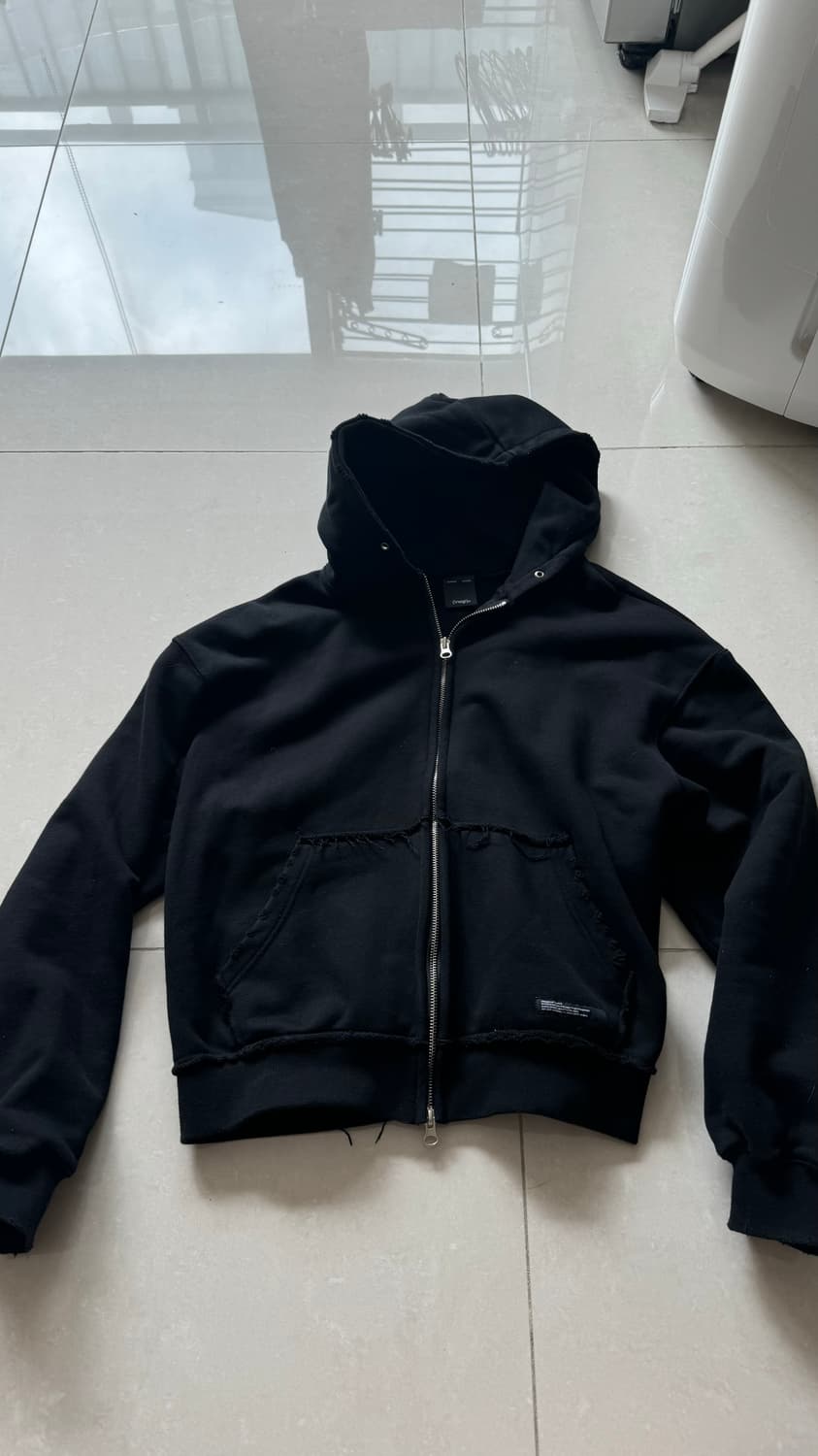 이네기 블랙 후드집업 바지세트 상품이미지3