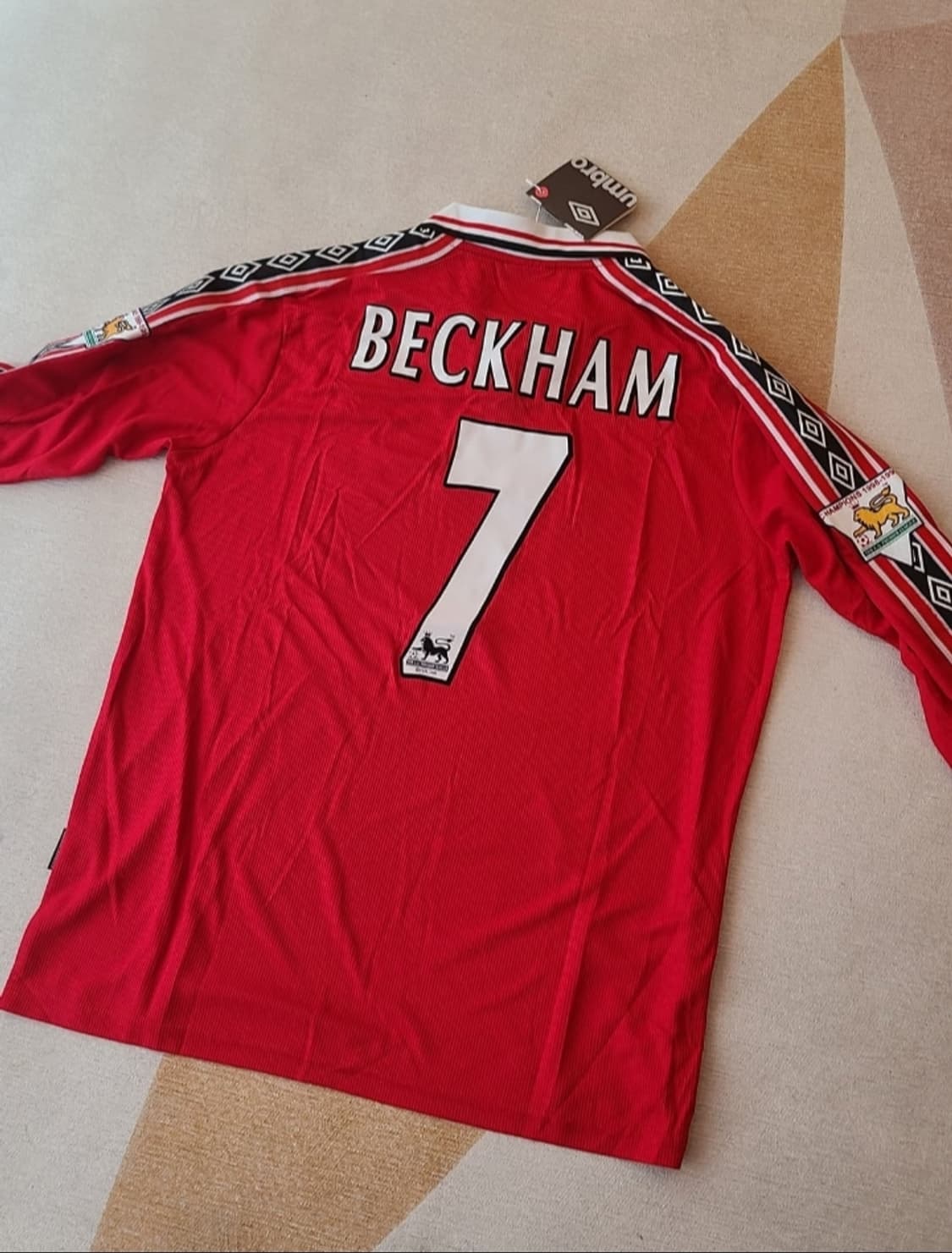 맨유 98 베컴 긴팔 유니폼 상품이미지2