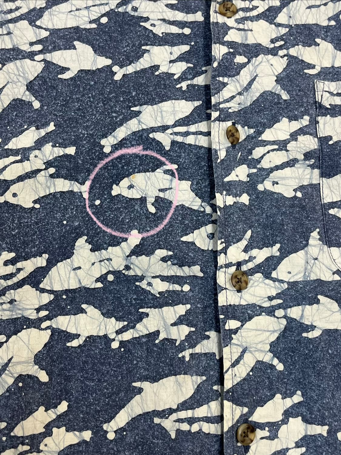 챕스 랄프로렌 포켓 패턴 반팔 셔츠 블루 L #csz3713 상품이미지5