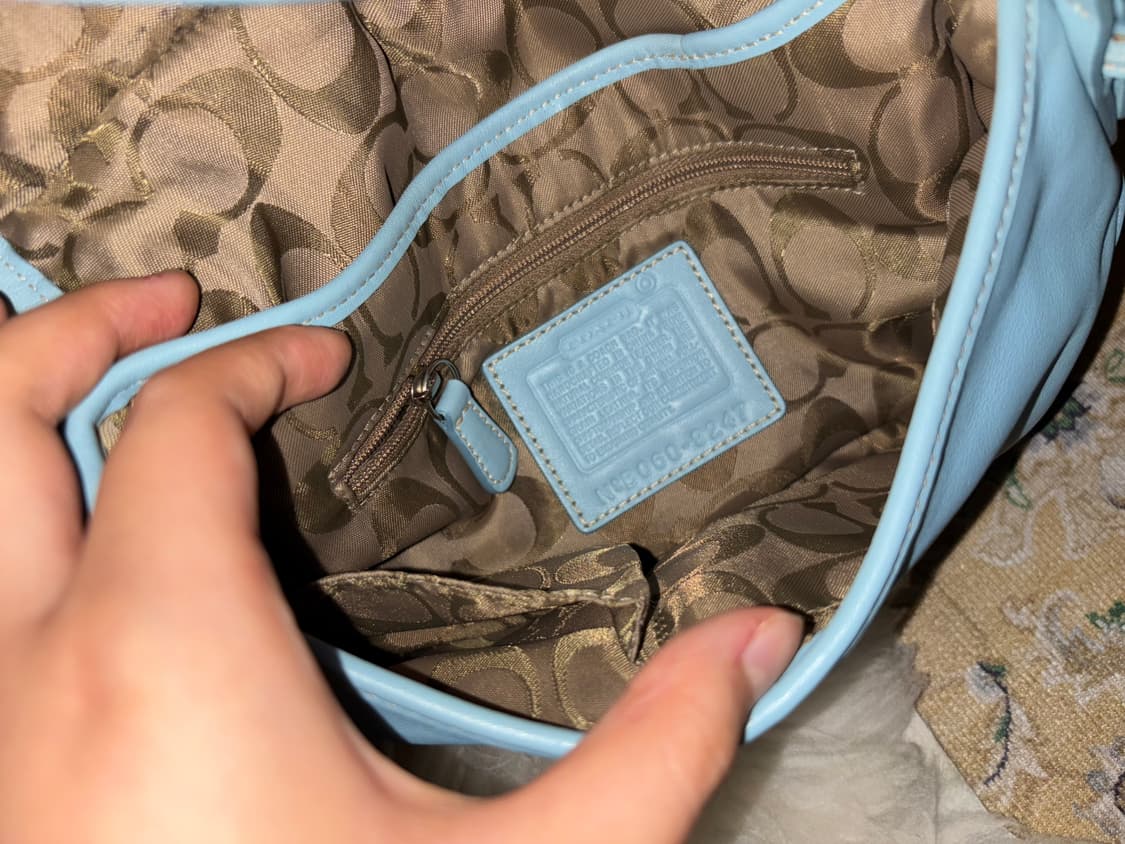 Coach rare sky blue vintage bag 상품이미지6