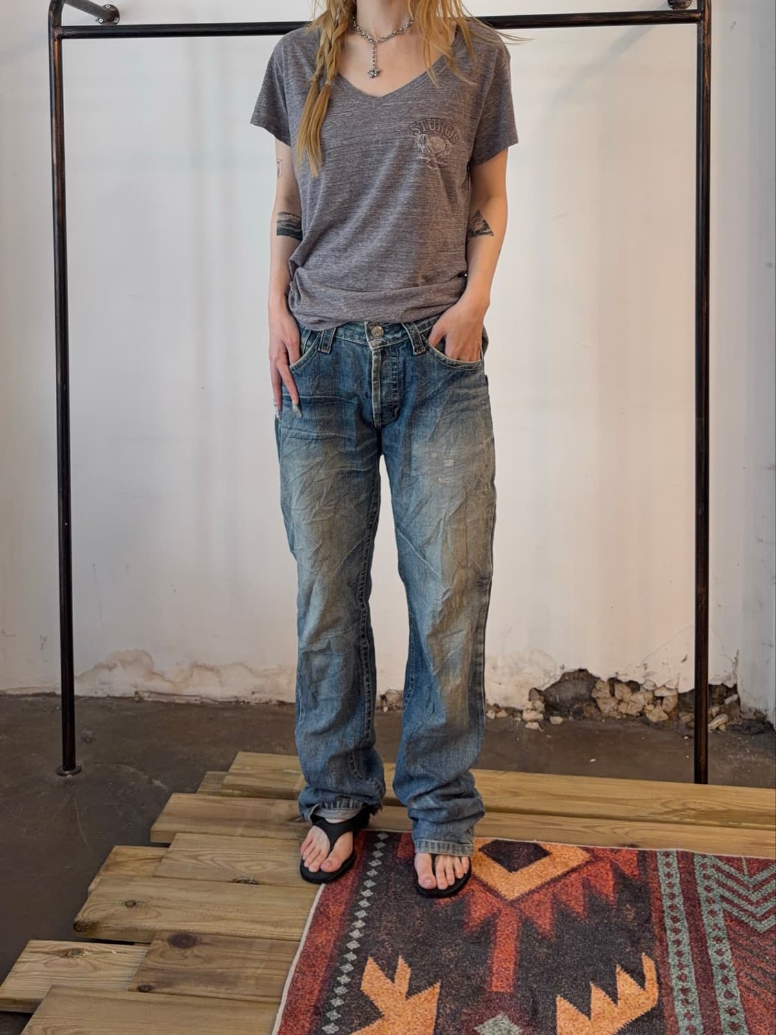 Levi’s 901 빈티지 데님 팬츠 헤비 페이딩 워시 상품이미지1