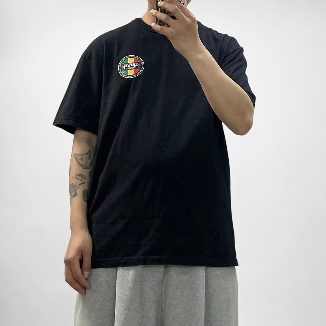 스투시 00s 올드스쿨 자메이카 반팔 티셔츠 상품이미지1