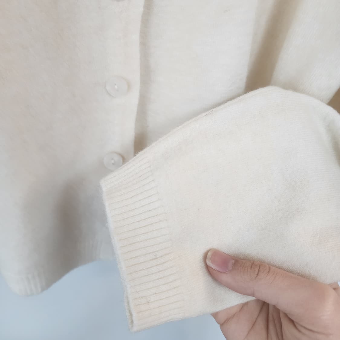 klache 아이보리색 가디건 상품이미지4