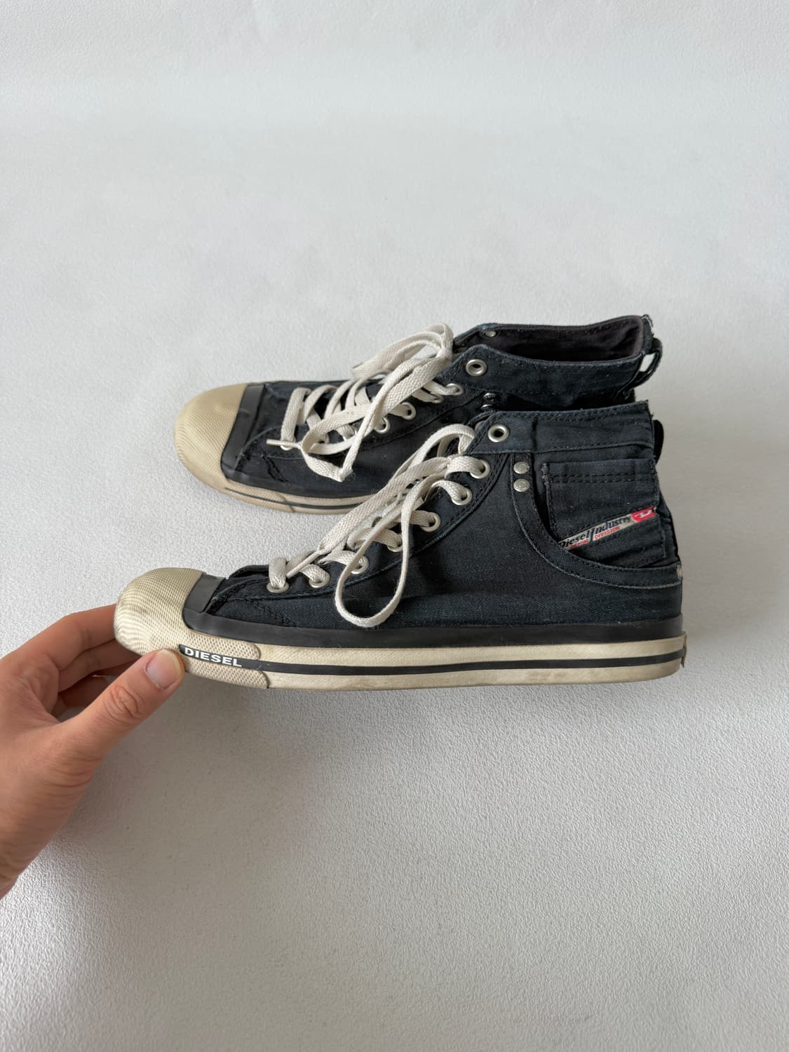 [280]디젤(DIESEL) 데님 하이 스니커즈 상품이미지1