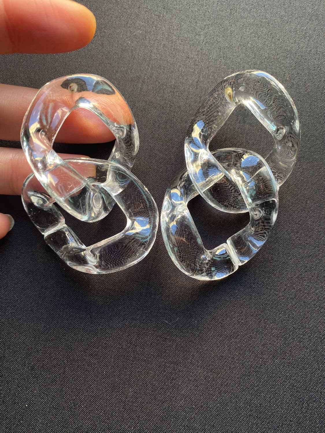 투명 체인 귀걸이 상품이미지2