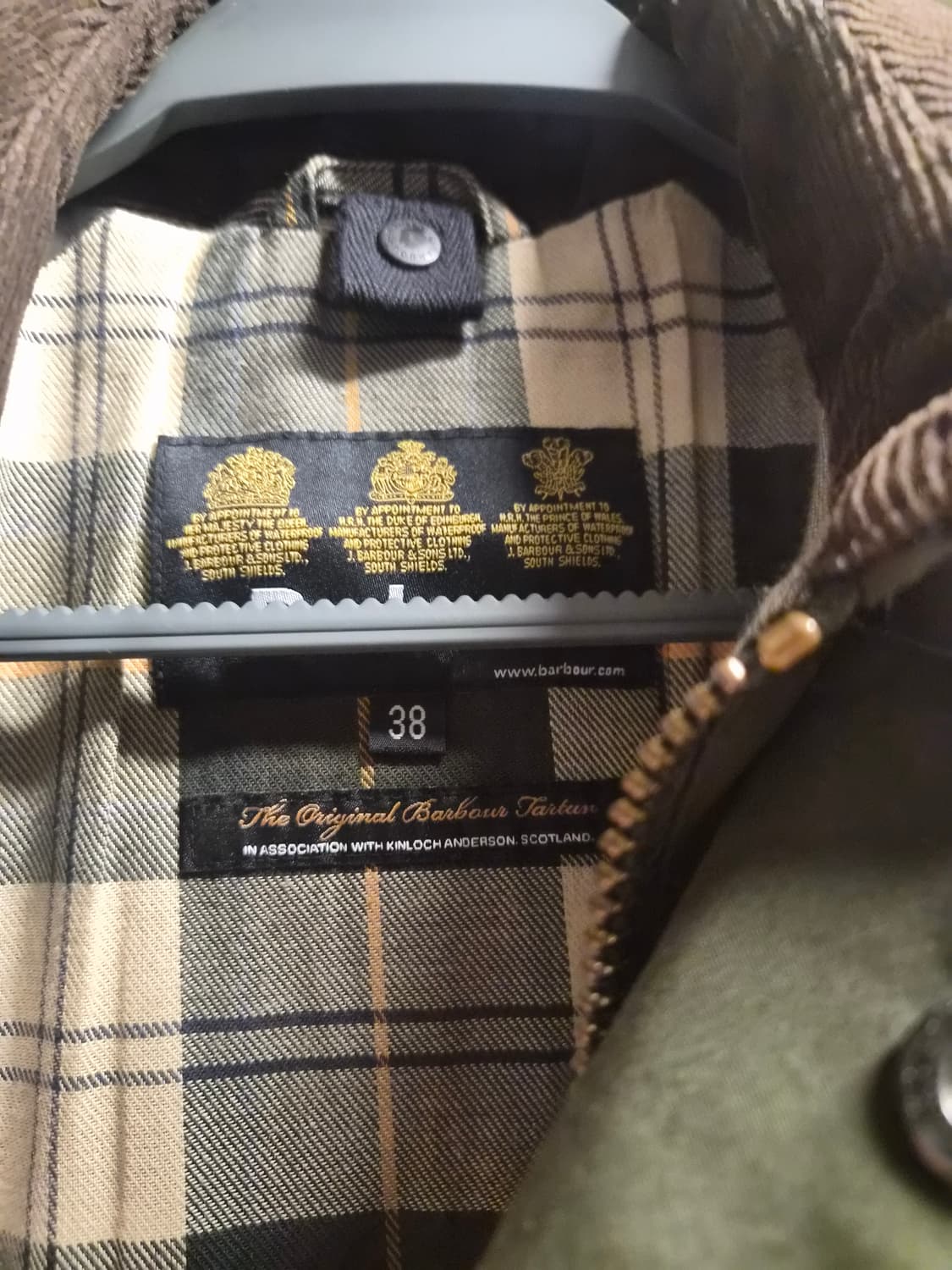 바버 비데일 논왁스 판매합니다 38사이즈 상품이미지2