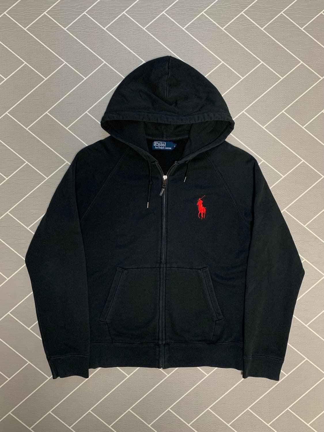 폴로 빅포니 후드집업 블랙 상품이미지2