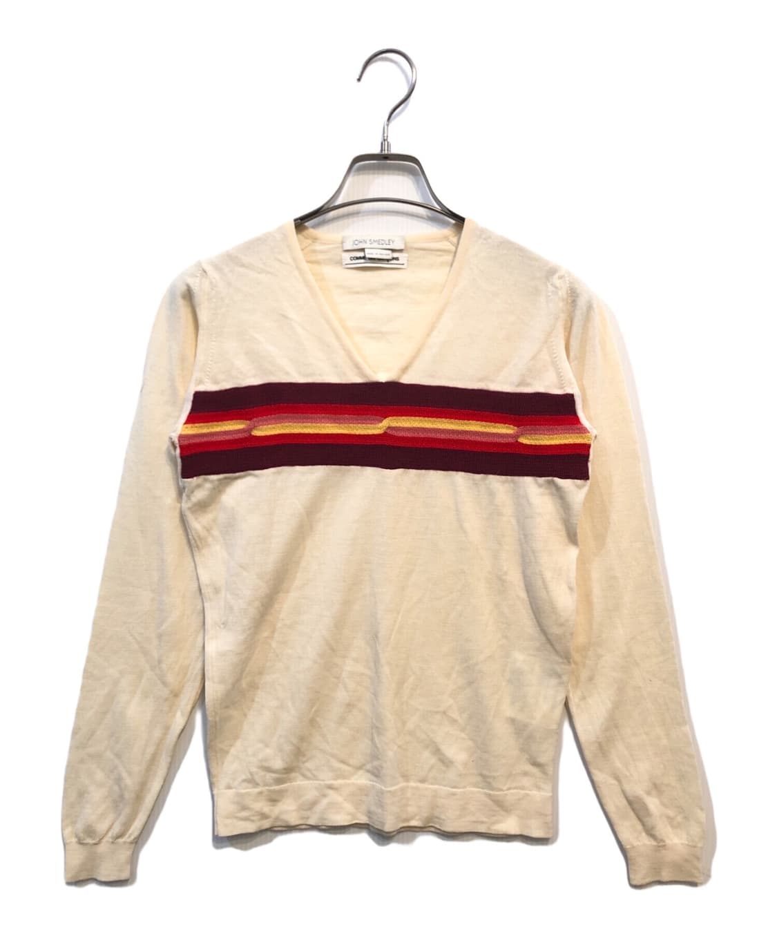 꼼데가르송 x 존 스메들리 파인 메리노 울 브이넥 상품이미지1
