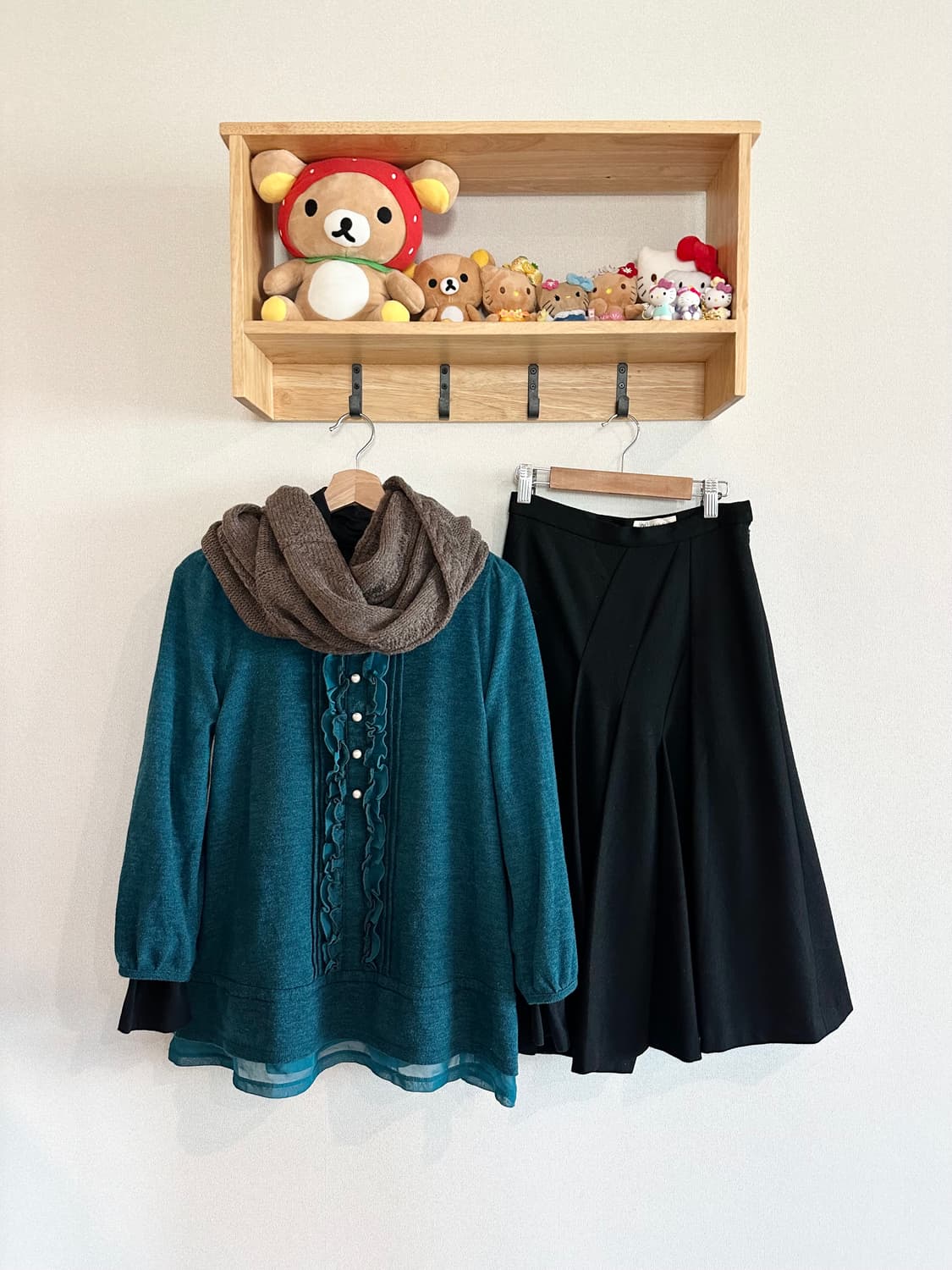 jpn 키치 괴짜 하구미 스즈코 아오이유우 모리걸 레이어드 코디세트 상품이미지1