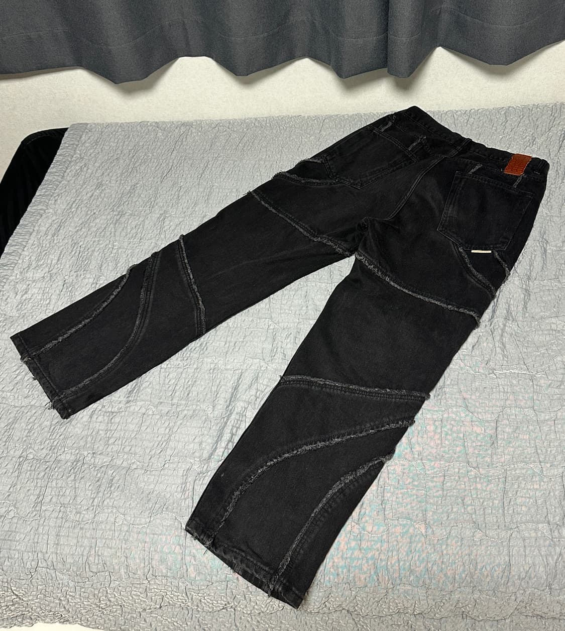 예스아이씨 스파이럴 컷오프 데님팬츠 상품이미지3