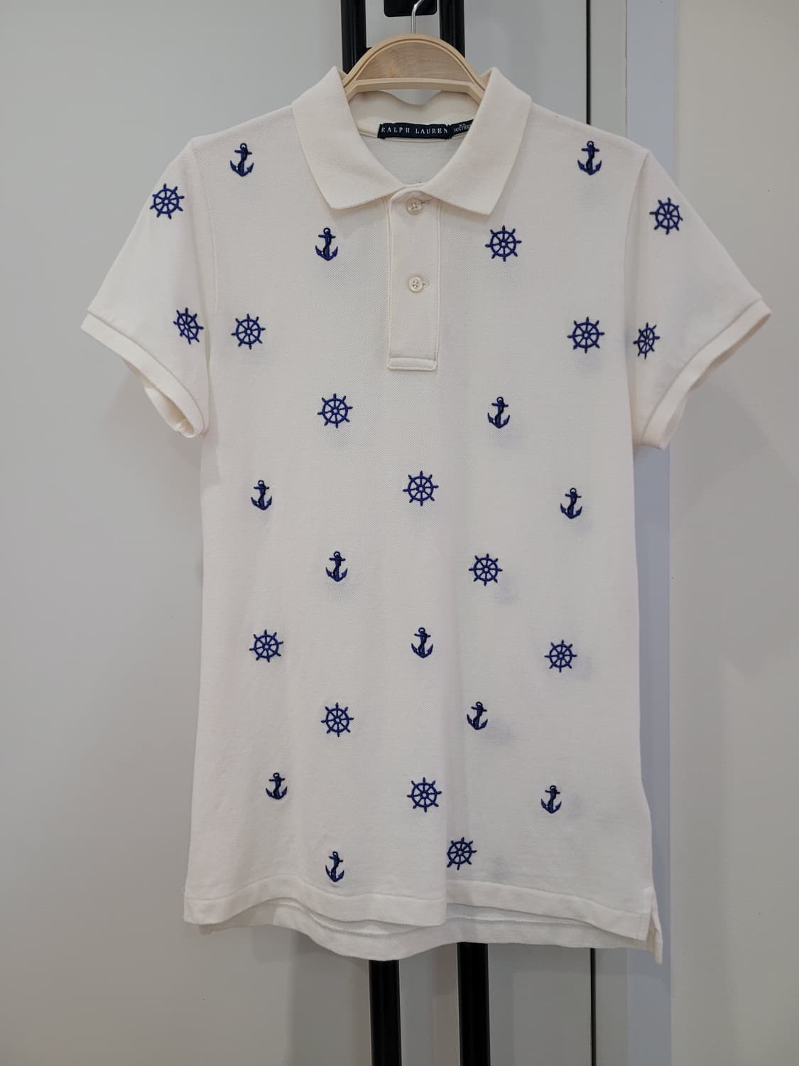 랄프로렌 자수 카라 반팔티 XS사이즈 44~55 상품이미지1