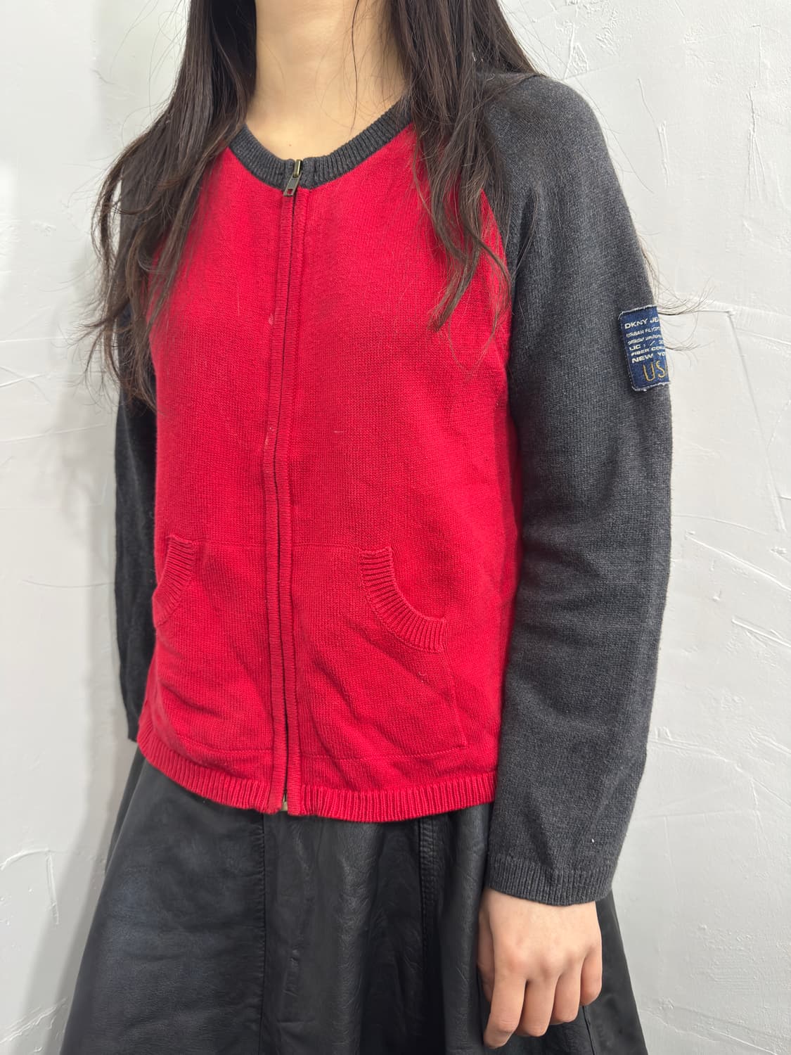 dkny knit zipup 상품이미지3