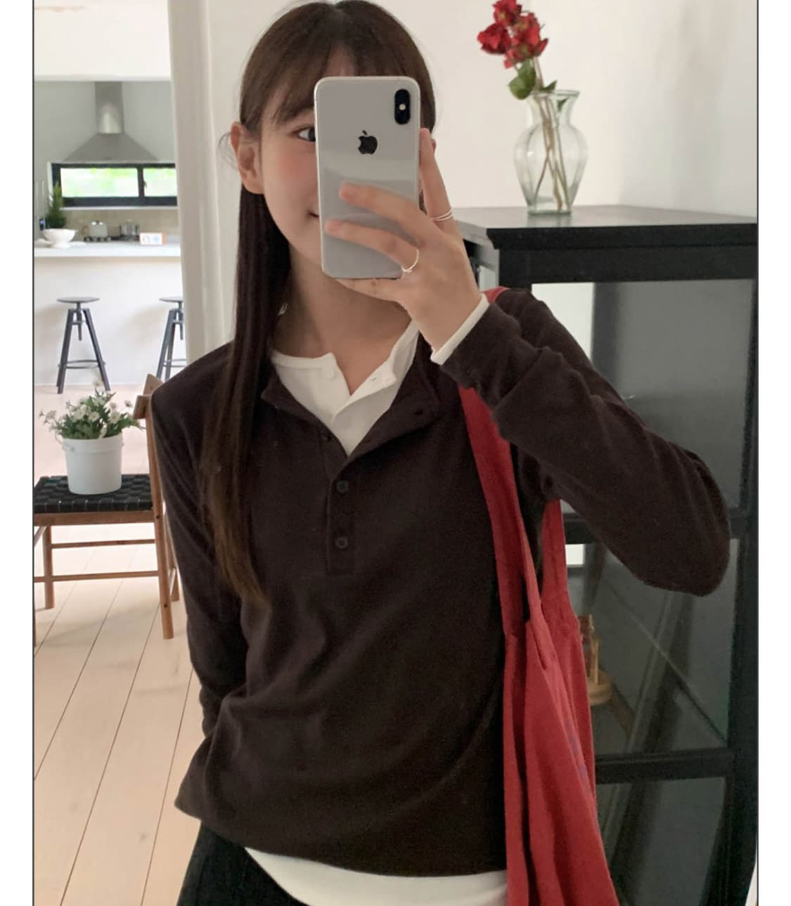 [새상품] 디카일리 made 레브 데일리 버튼티 / 롱슬리브 옷장정리 상품이미지3