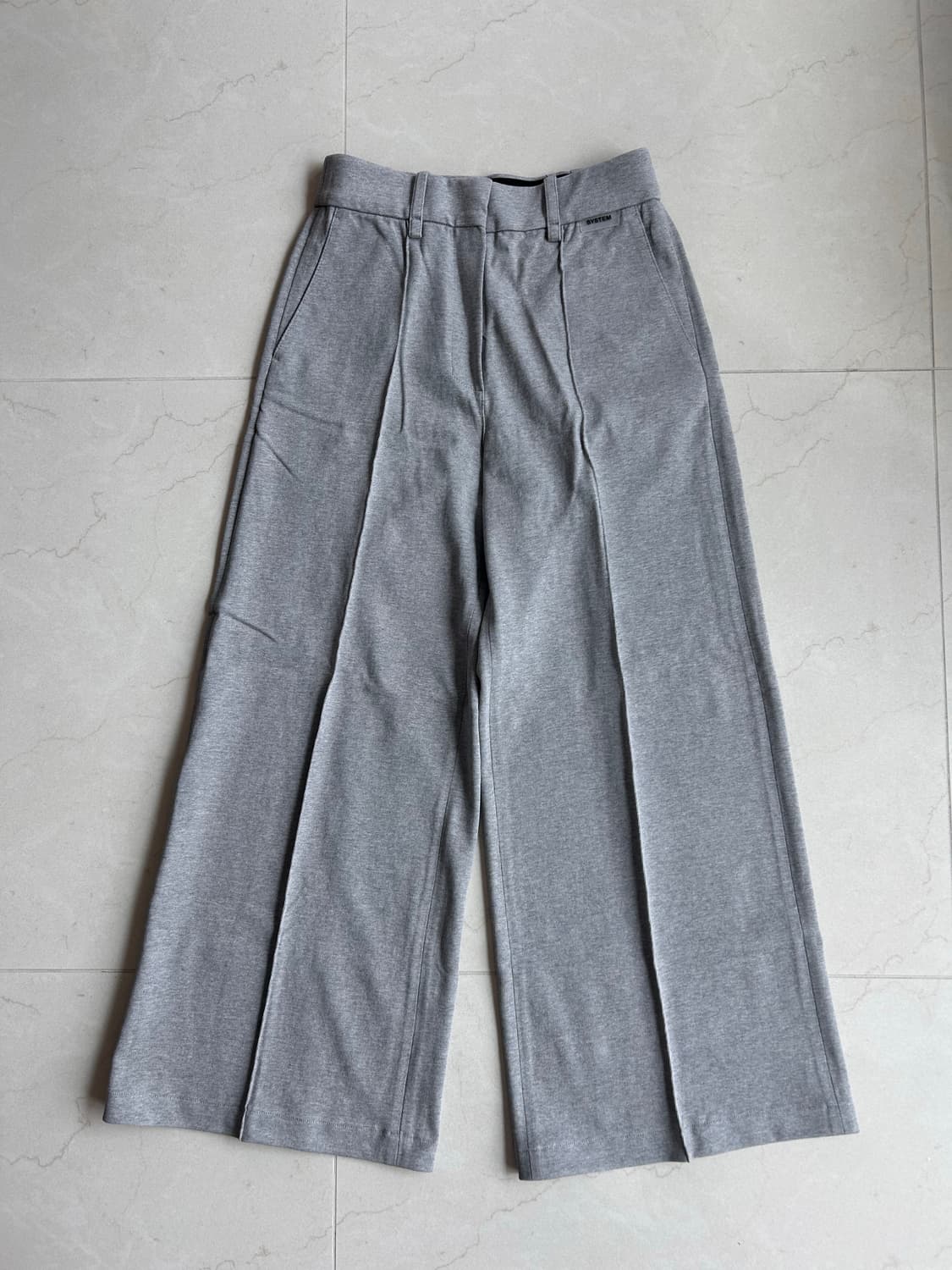 SYSTEM 회색 와이드 팬츠 (새상품) 상품이미지1