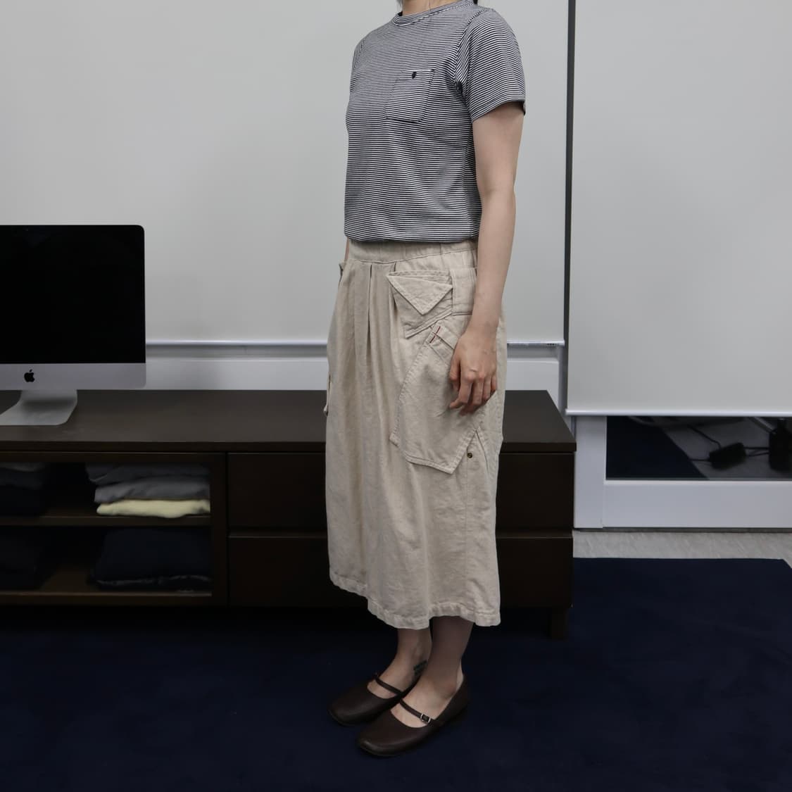 Mercibeaucoup hemp skirt 상품이미지2