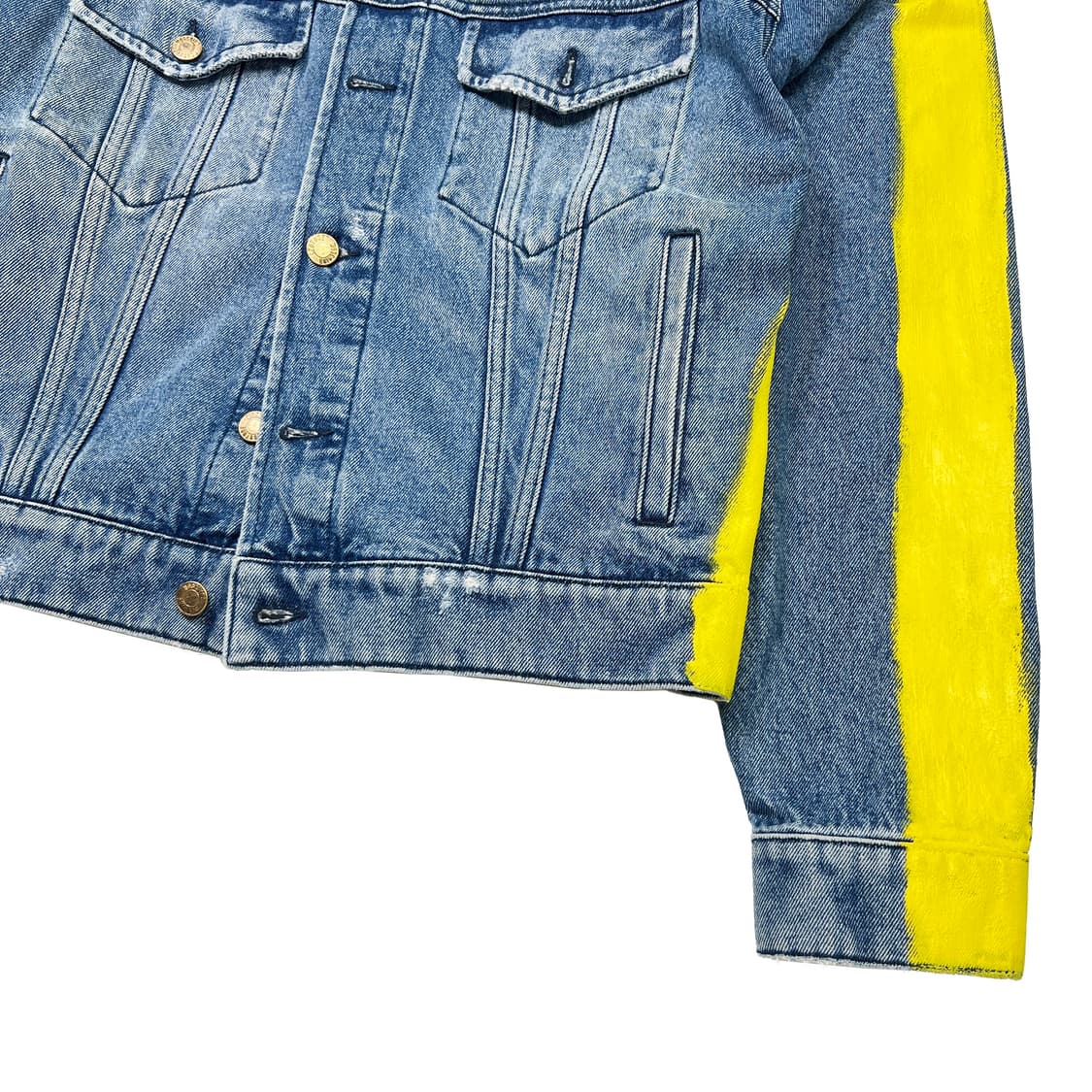 모스키노 23ss Paint Denim Jacket (46)  상품이미지4