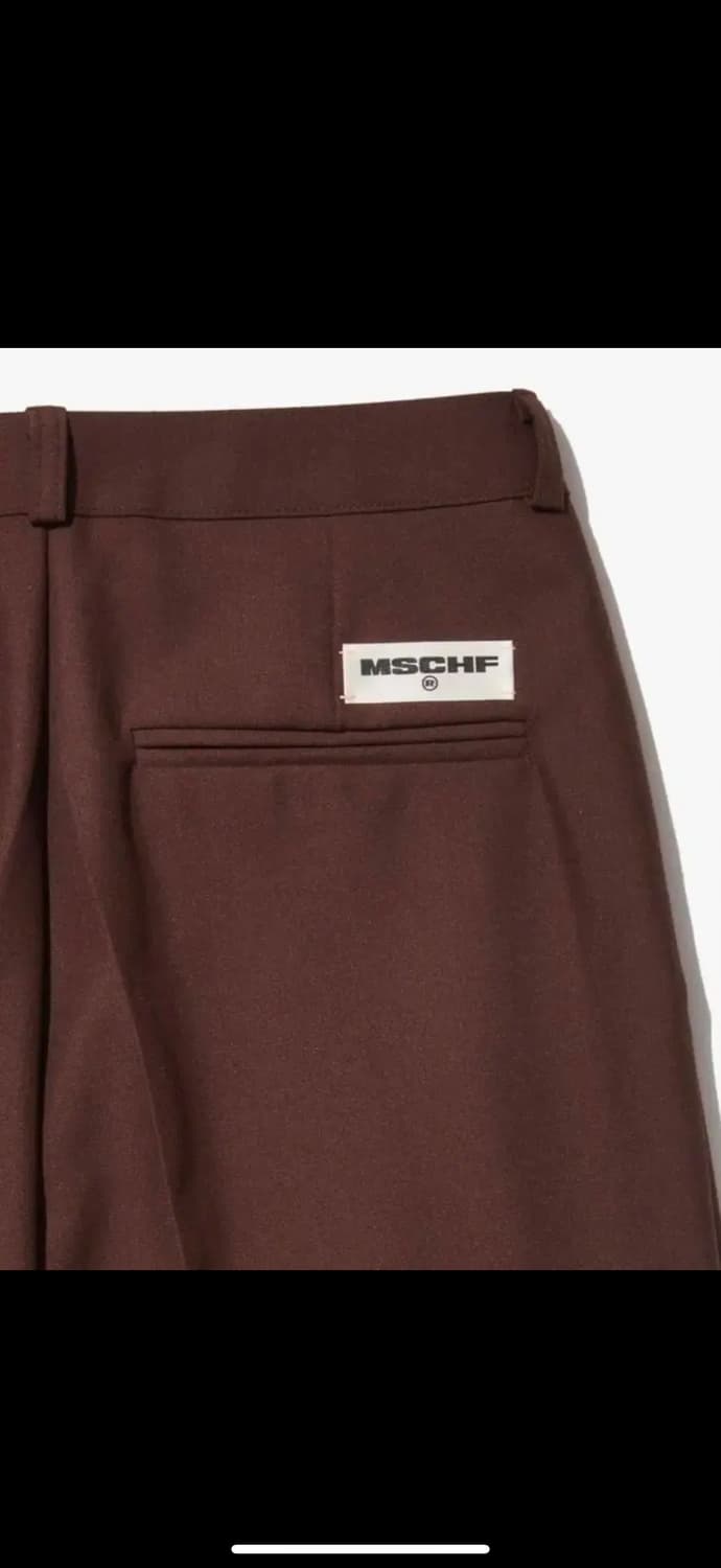 미스치프 테일러드 핀턱 슬랙스 & 탑 세트(브라운 s) 상품이미지6