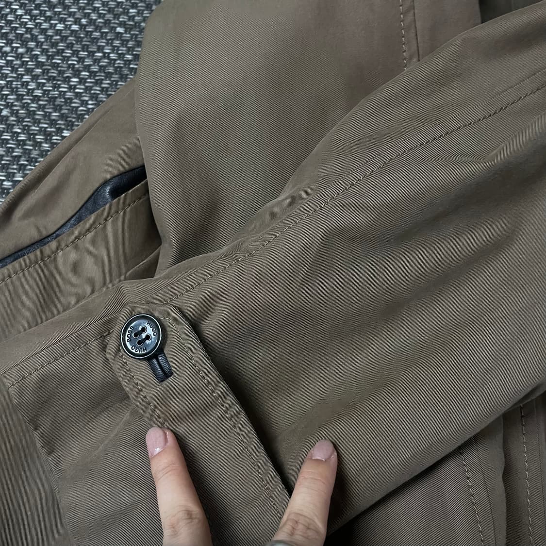 휴고보스 브라운 더블 트렌치 코트 상품이미지6