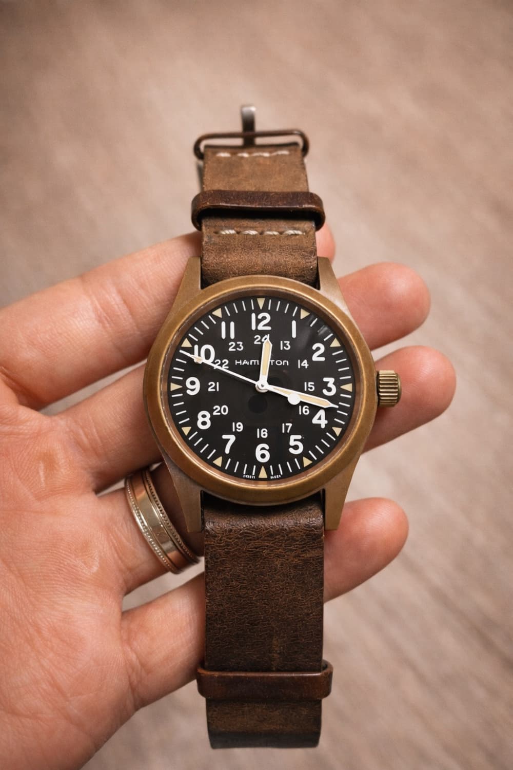 해밀턴 카키필드 38mm 브론즈 수동 상품이미지1