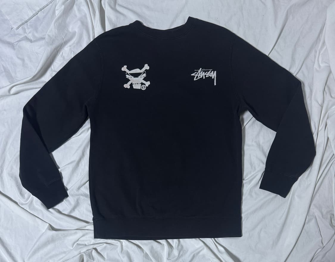 2010 usa 스투시 코스타스 세레메티스 시그니처 해골 콜라주 스웻셔츠 상품이미지2