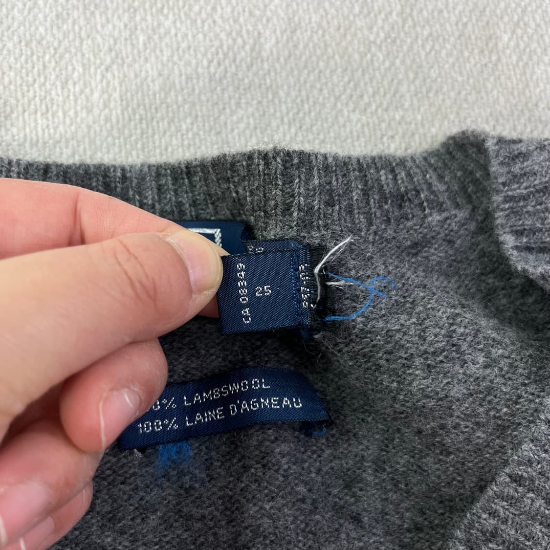 95 폴로랄프로렌 램스울 브이넥 니트 조끼 상품이미지4