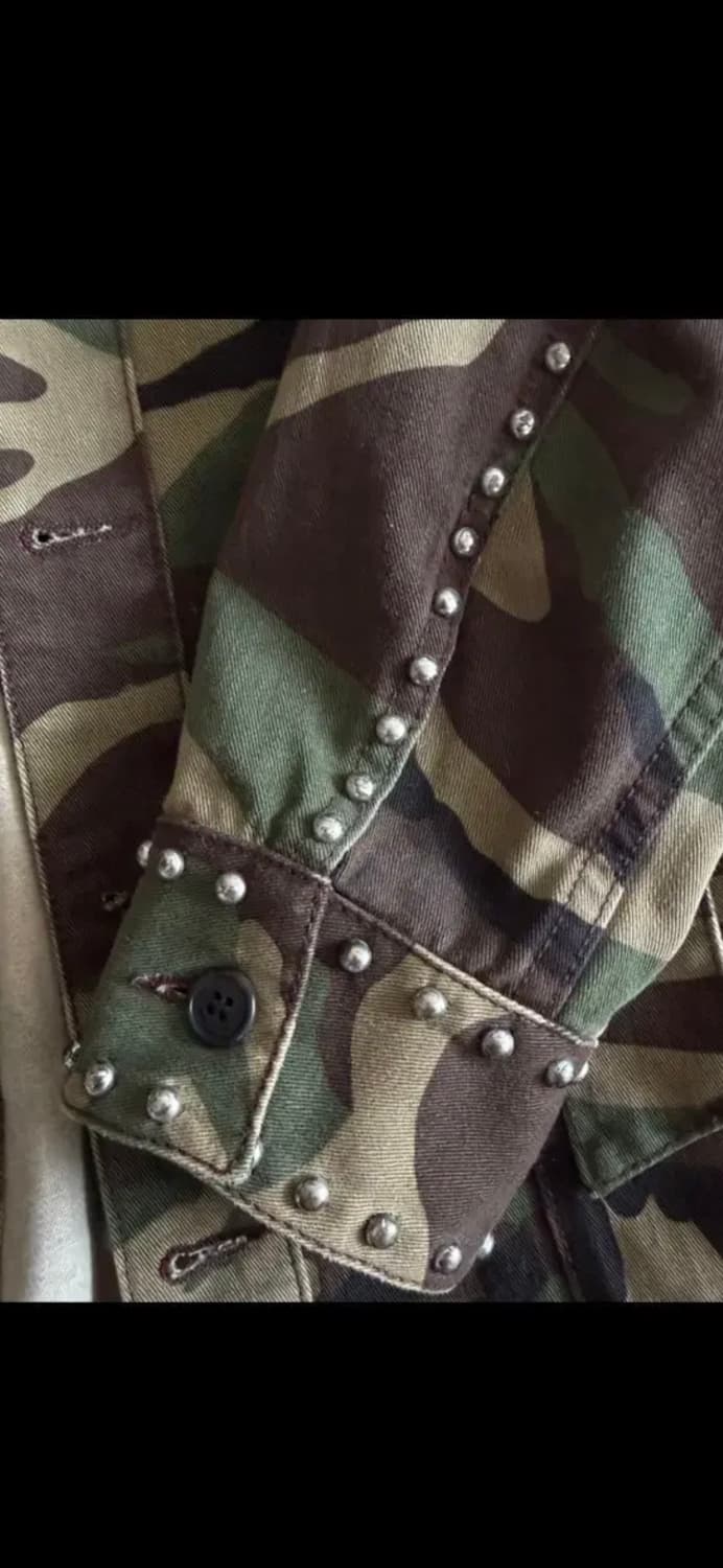 생로랑 15fw 카모 스터드 밀리터리 자켓 상품이미지3