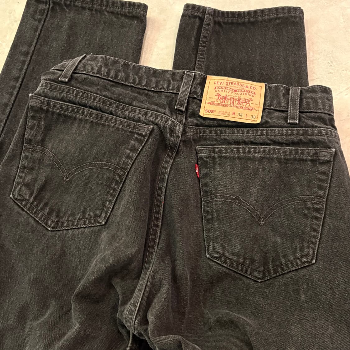 [34/36] USA🇺🇸 리바이스 505 블랙 흑청 상품이미지5