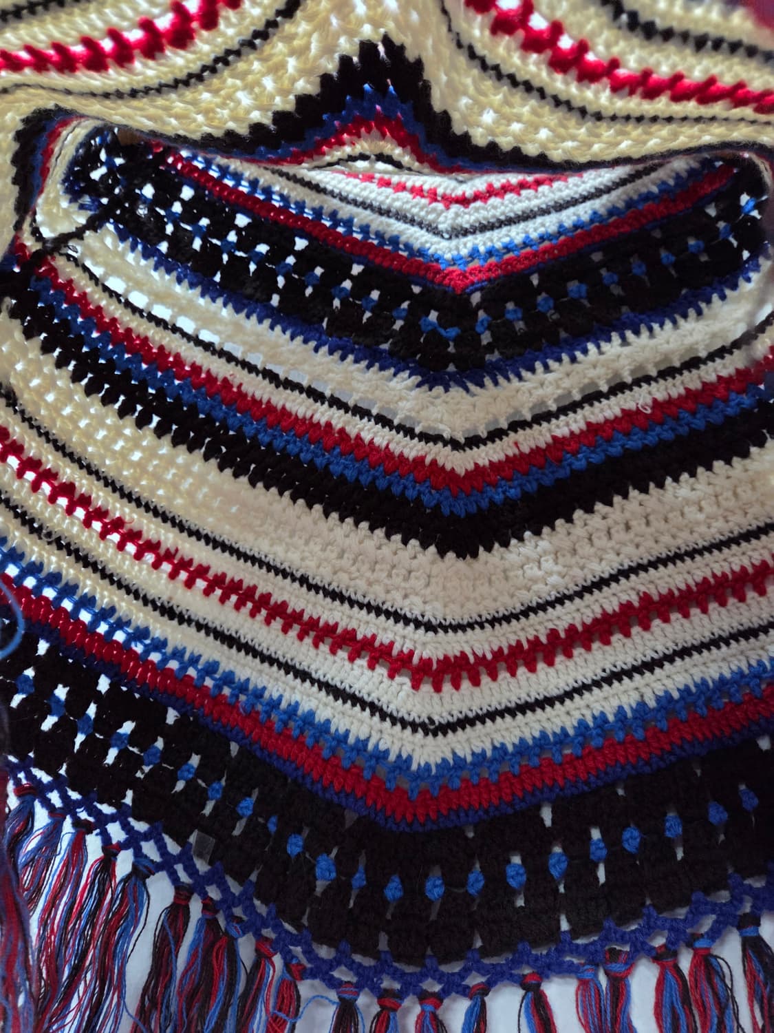 핸드메이드 크로셰 뜨개질 숄 망토 케이프 상품이미지5