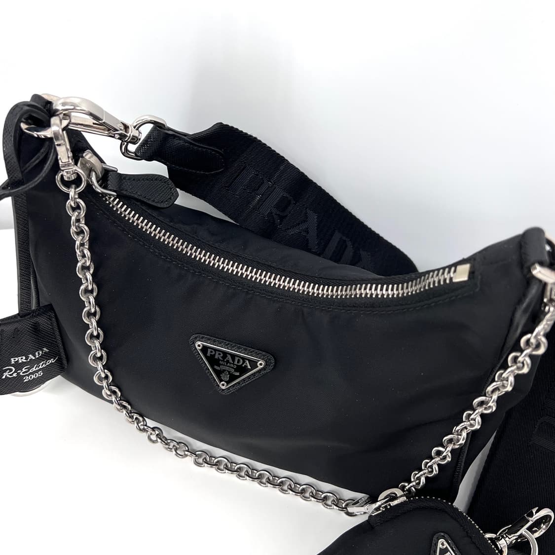 [감정완료] 프라다 나일론 멀티 테수토 호보백 크로스백  (1BH204) 상품이미지5