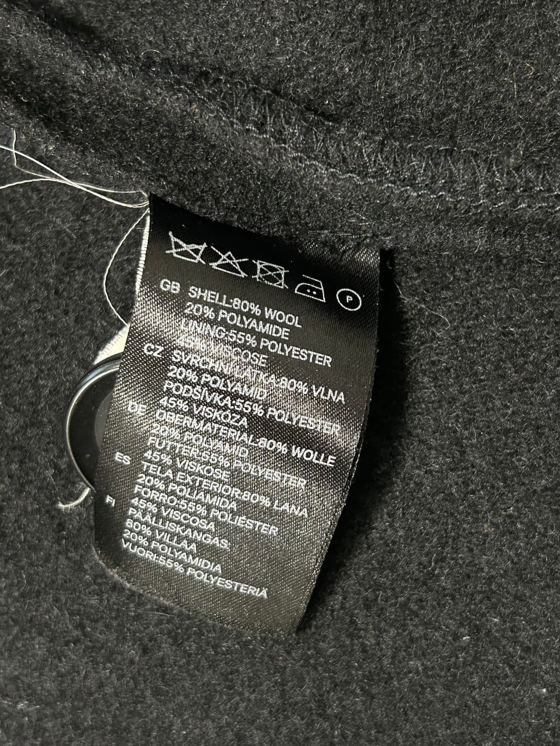 꼼데가르송 h&m 콜라보 피코트 상품이미지7