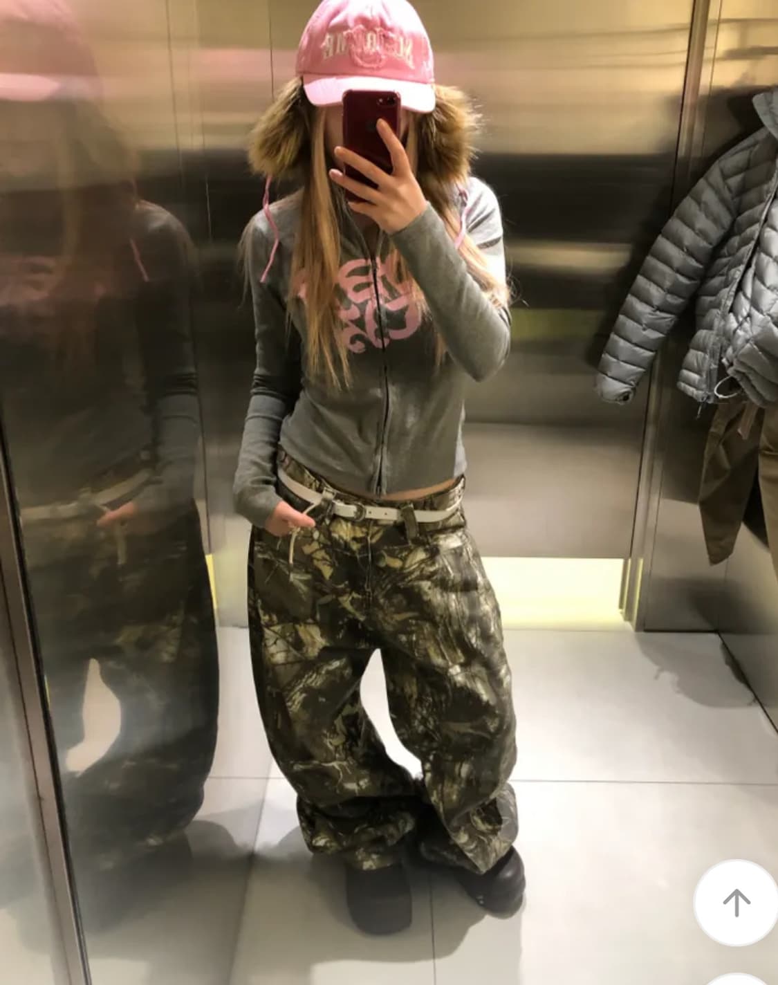 논콜맨션 핑크 레터링 팬츠 상품이미지2