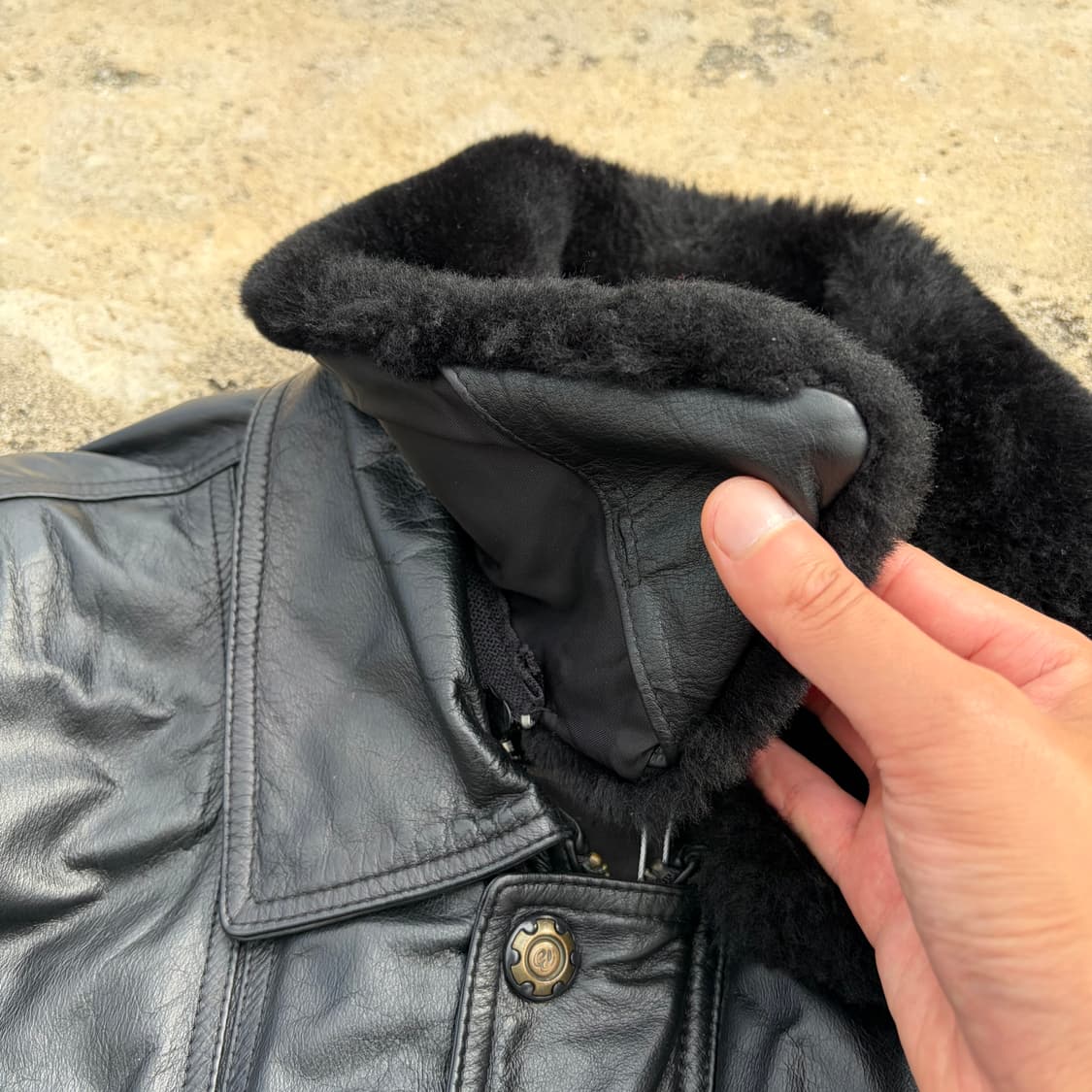 90s Avun Classics 빈티지 소가죽 자켓 XL 상품이미지6