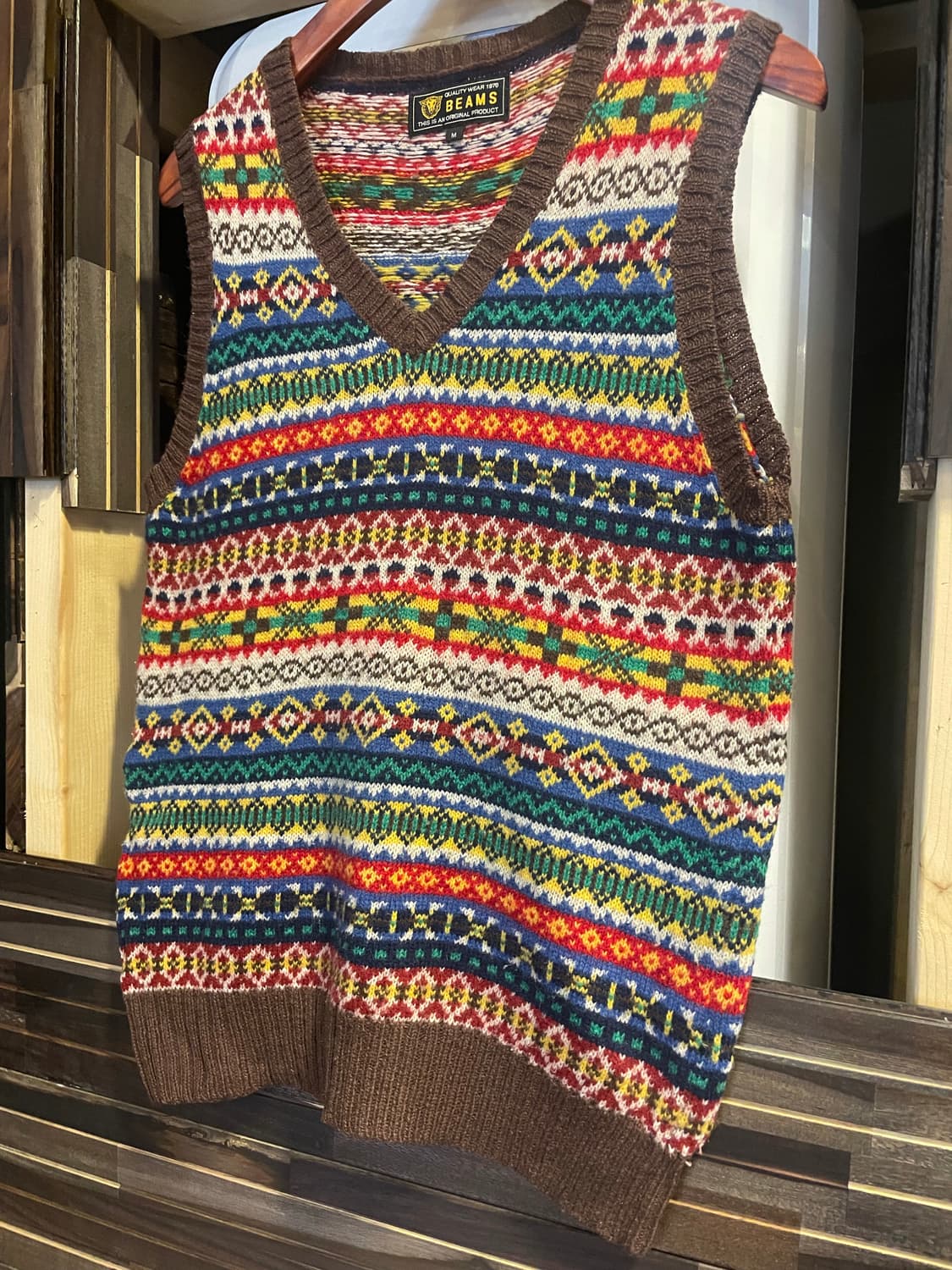 빔즈 니트조끼 상품이미지2