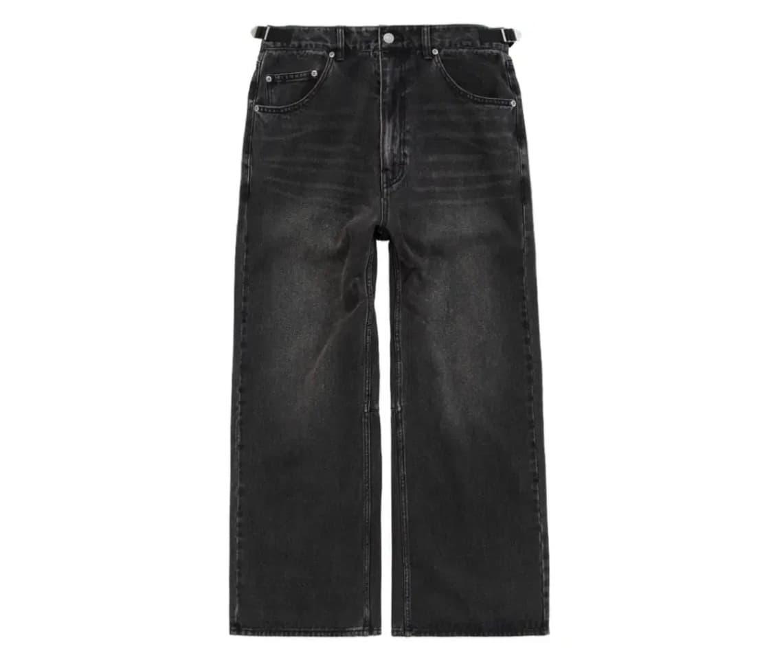 (2)폴리테루 고시마데님 워시드블랙002 상품이미지1