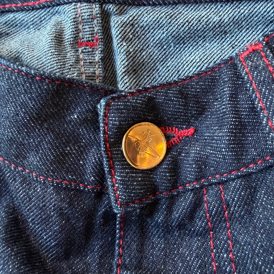 비비안 웨스트우드 21fw 셀비지 데님 팬츠 상품이미지5