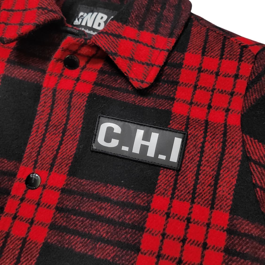 NBA 엔비에이 시카고불스 체크 누빔 점퍼 자켓 상품이미지2
